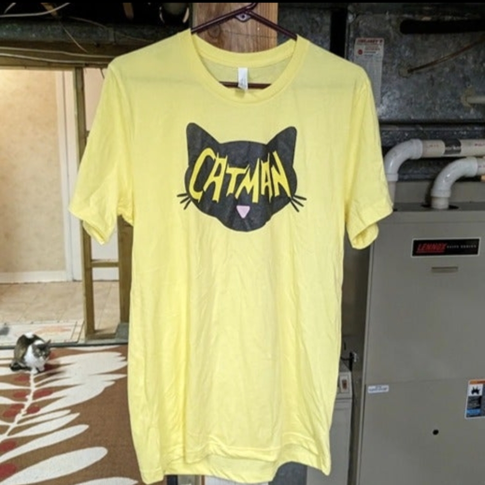 Catman T-Shirt (Designed by Me!) on Bella Canvas Shirt - Men's Medium - Picture 2 of 6